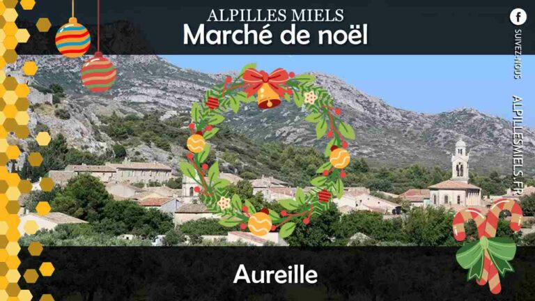 marché de noël aureille Alpilles Miels