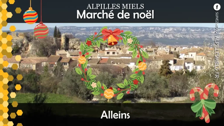 Alpilles miels au marché de noël à Alleins